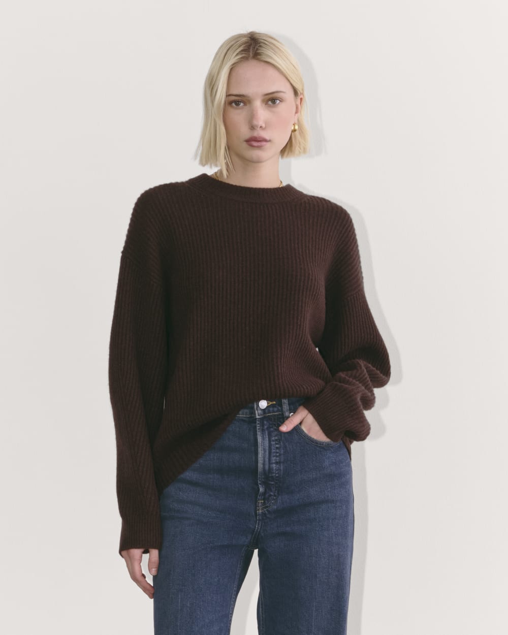 The Cocoon Crew in Wool Cashmere | Americano – Everlane