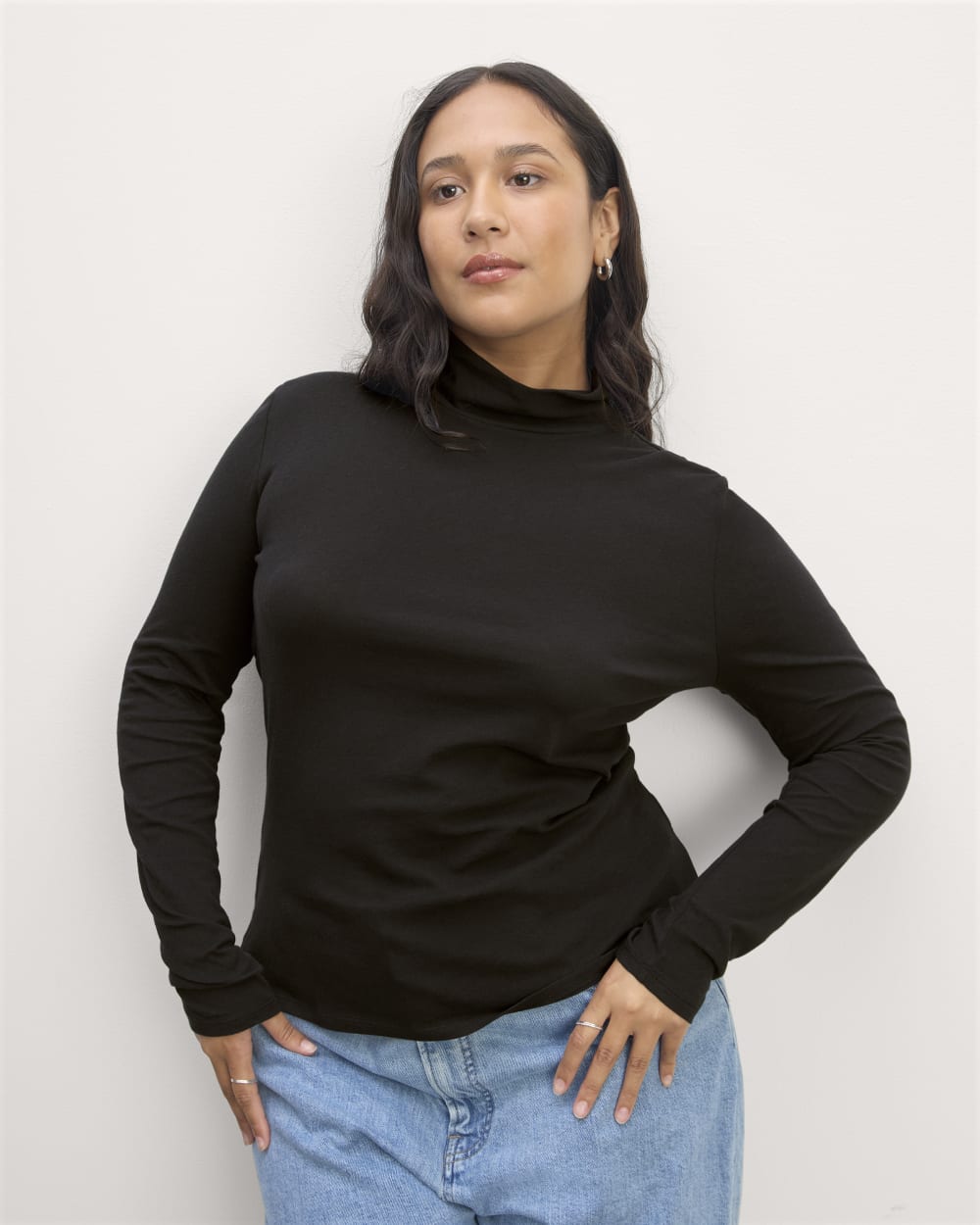 The Air Turtleneck Black – Everlane
