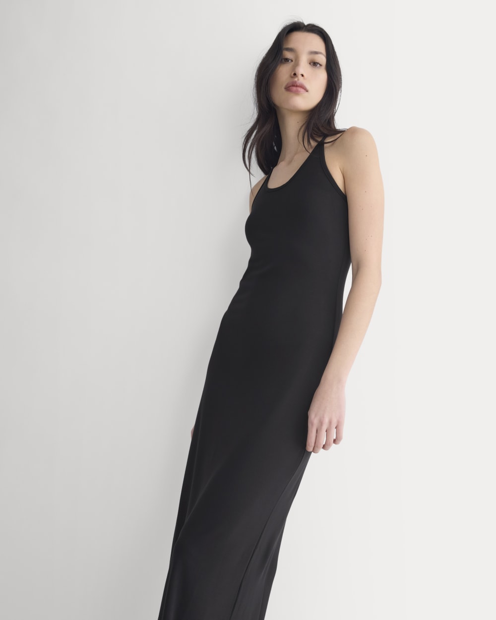 womens-racerback-maxi-knit-dress-black