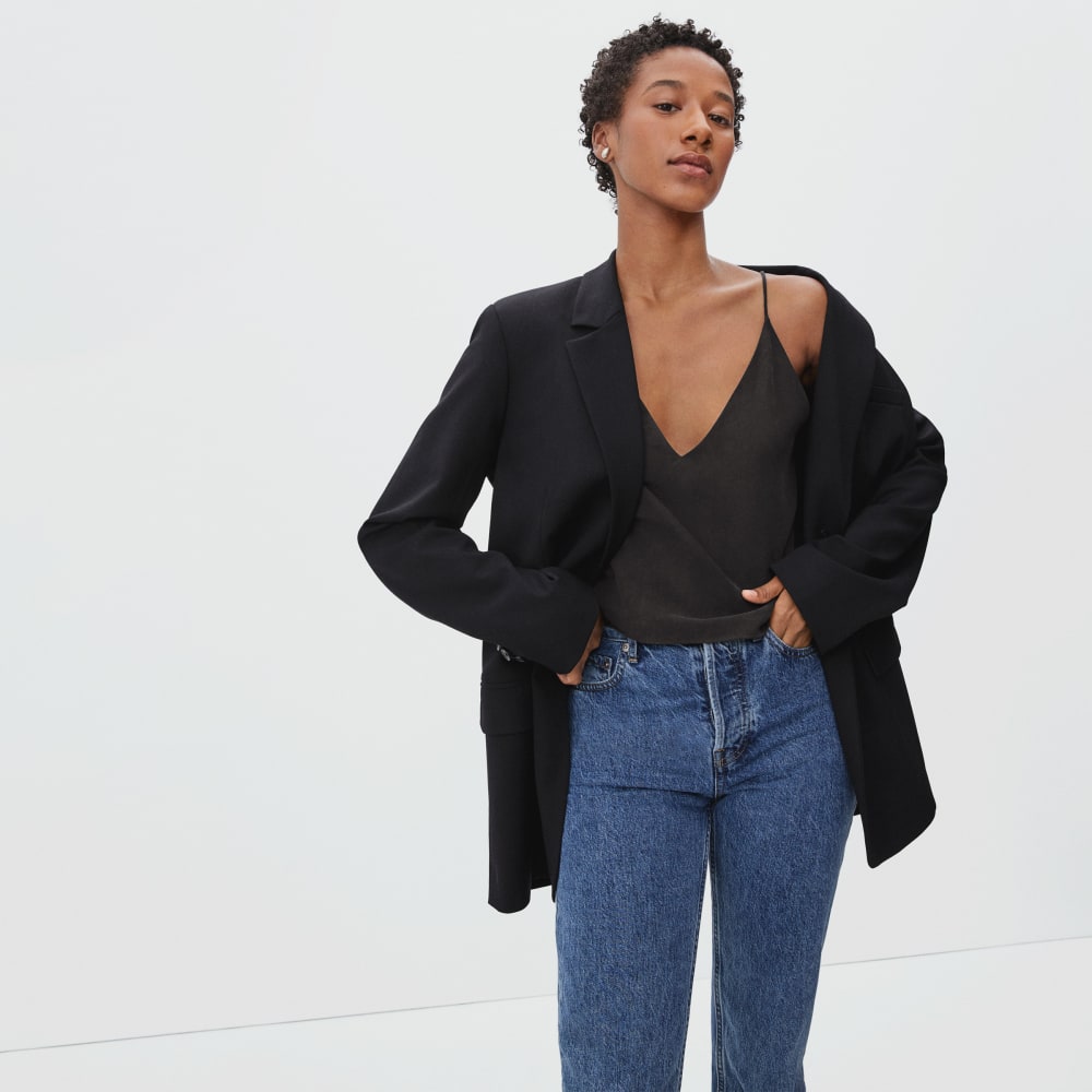 womens-washable-silk-cropped-cami-black | primary