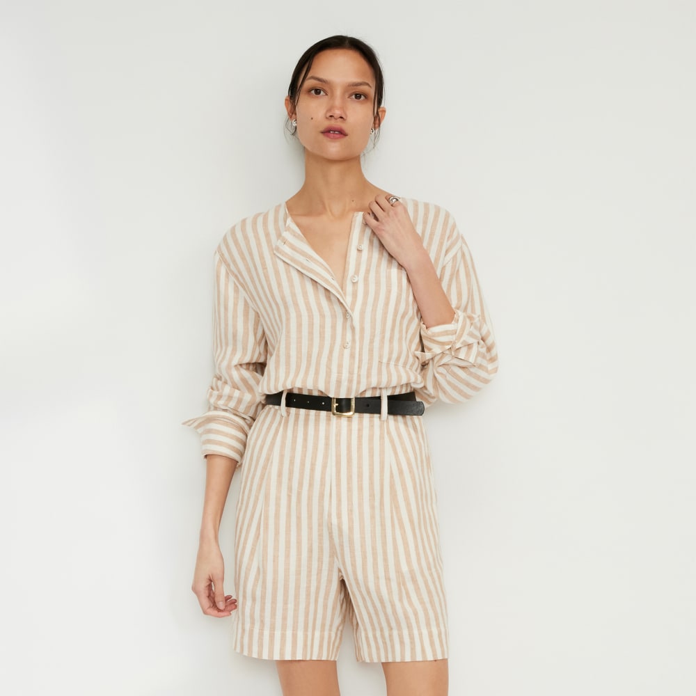 womens-linen-popover-shirt-bone-caramel | primary