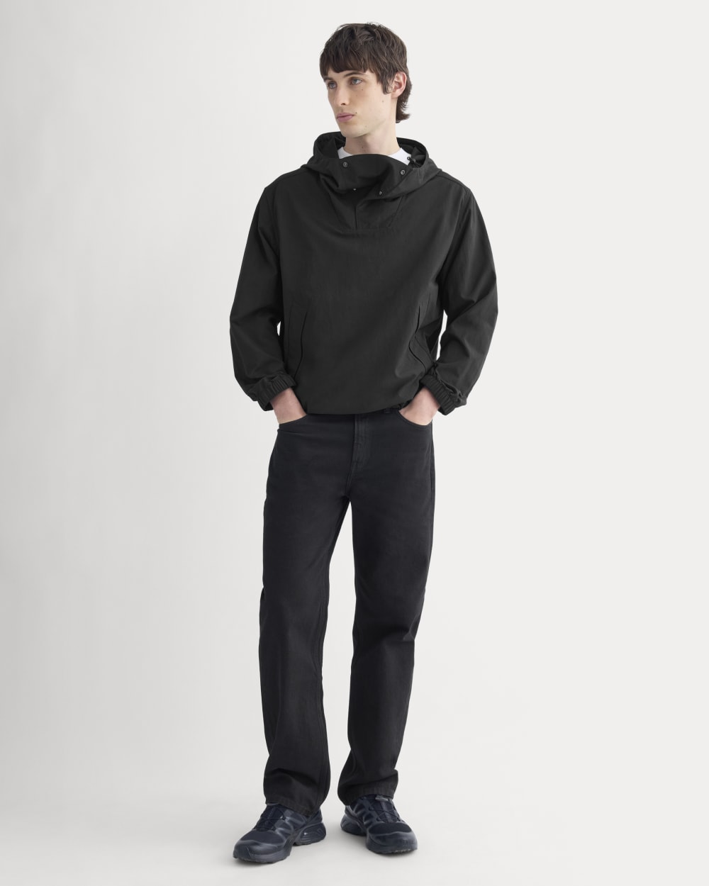 mens-recycled-nylon-windbreaker-black