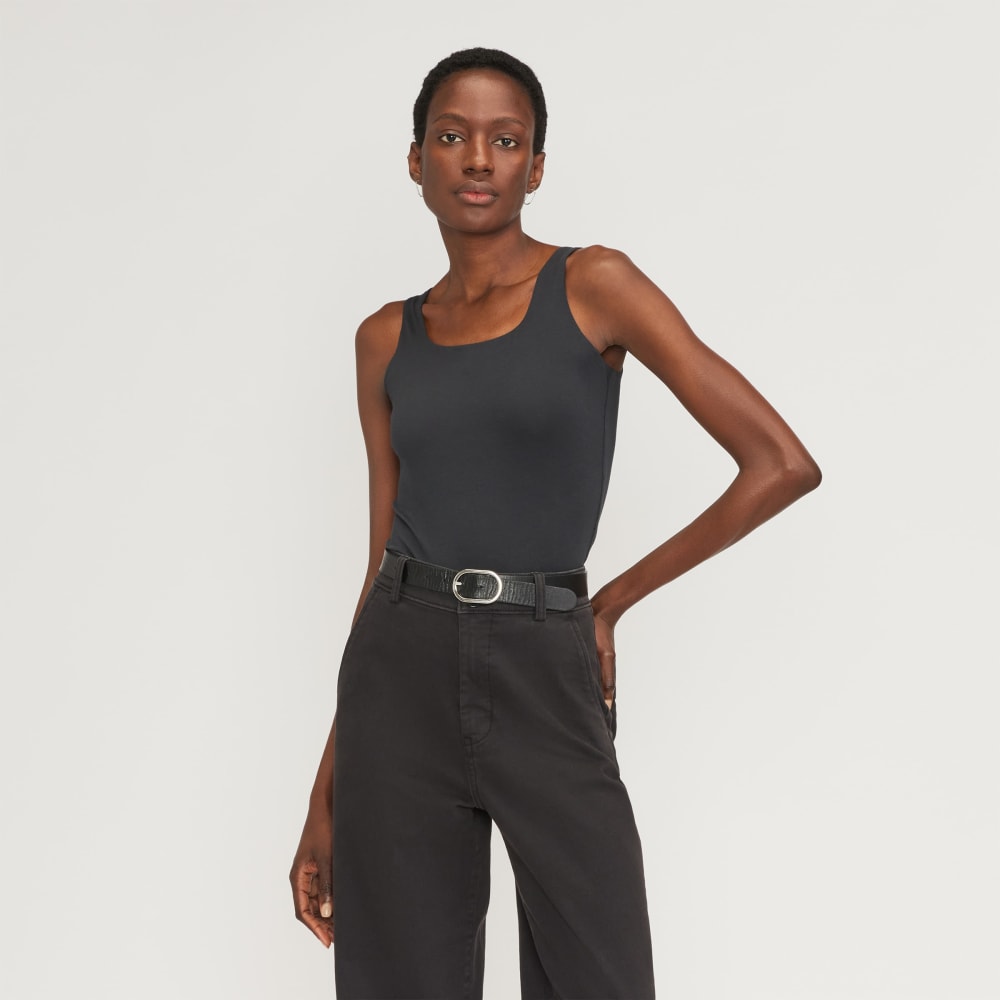 womens-supima-sleeveless-top-black | primary