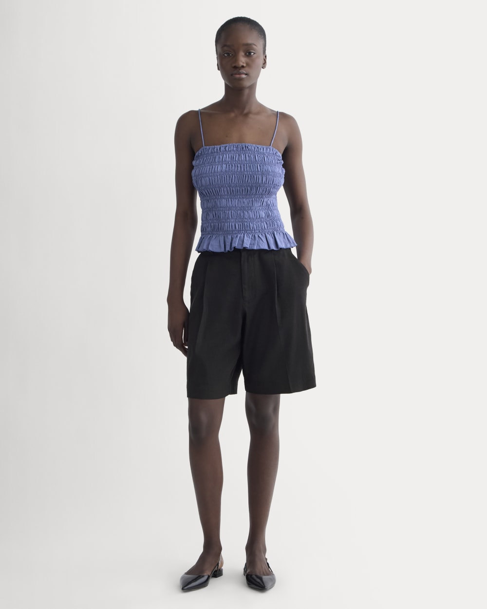 The Smocked Tank | Blue Dusk – Everlane