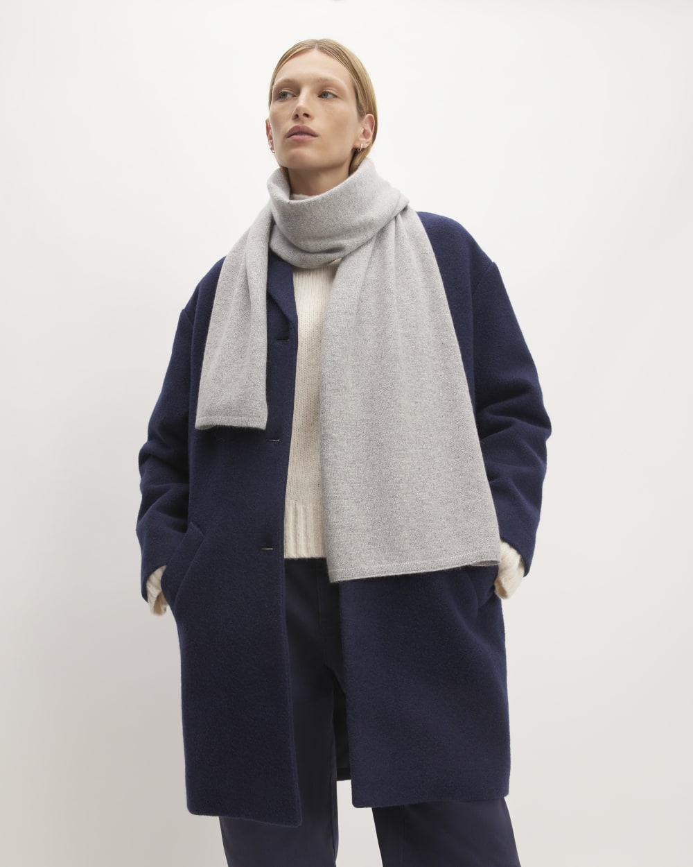 womens-recashmere-scarf-heathered-grey | primary
