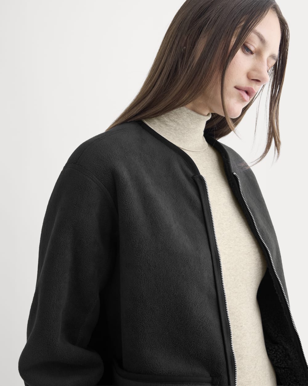 Reversible Teddy Jacket | Black – Everlane
