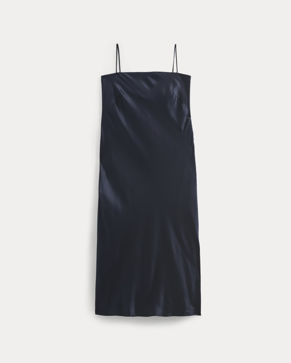 everlane satin slip dress Everlane Bias Cut Slip Dress In Silk Charmeuse In Graphite, Size 00