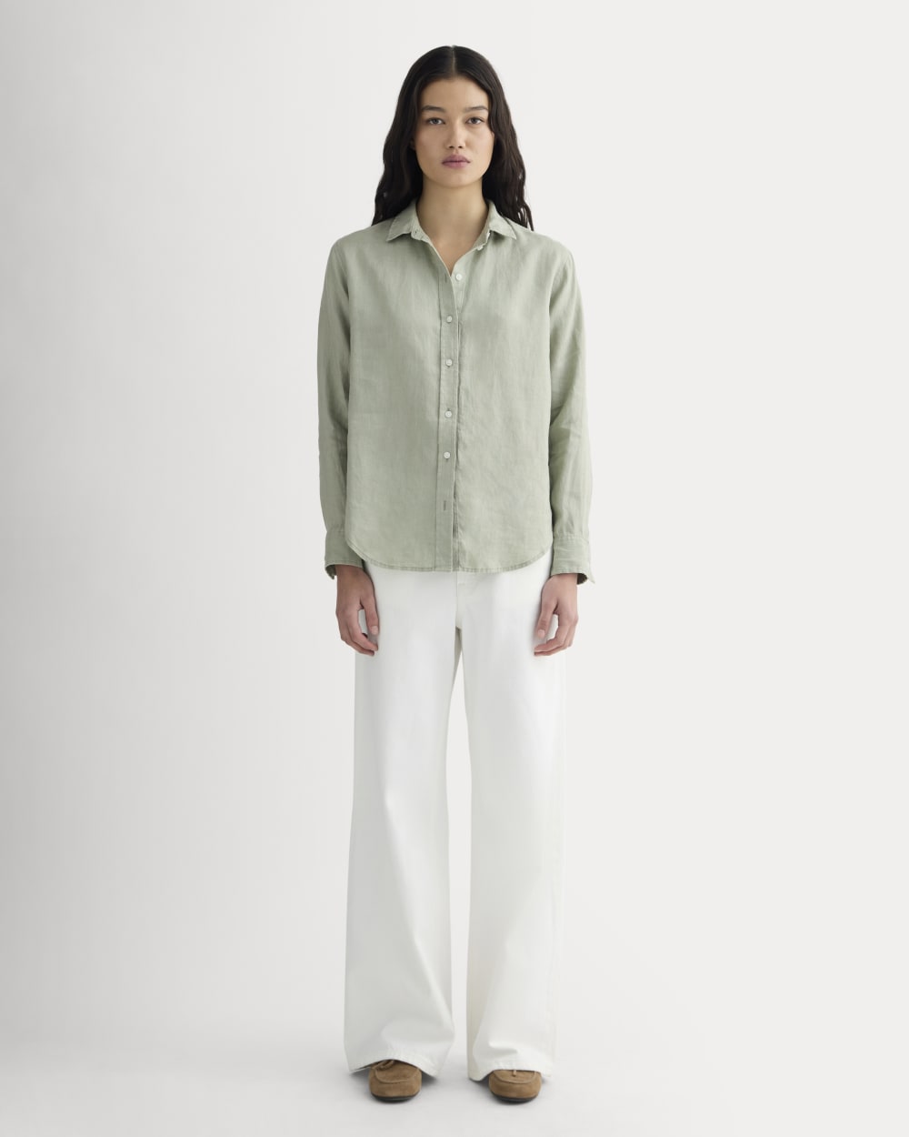 womens-relaxed-linen-shirt-new-seagrass | alt