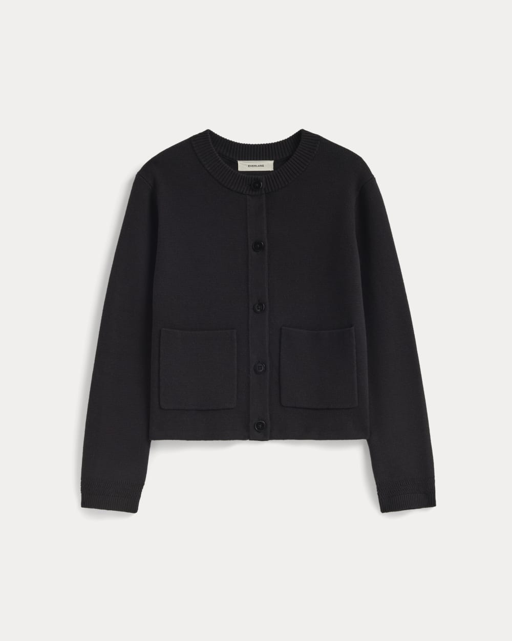 The Crew Cardigan in Everyday Cotton | Black – Everlane