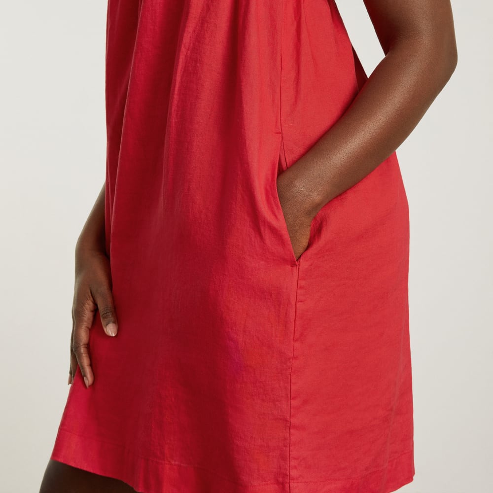everlane smocked linen dress The Gauze Smock Dress
