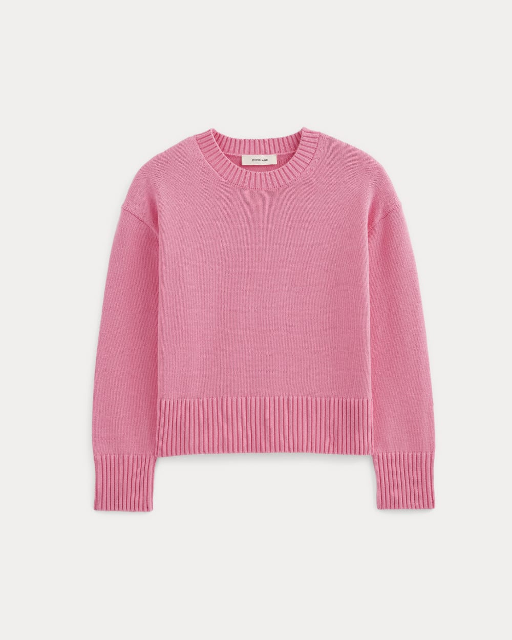 The Boxy Sweater in Everyday Cotton | Deep Pink – Everlane