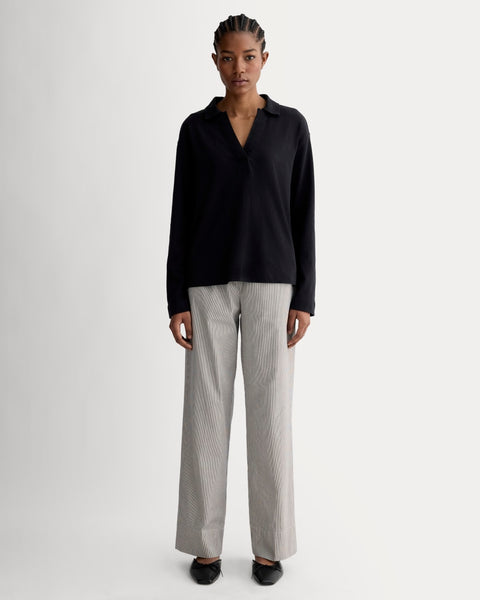 パンツ everyone easy slacks fabric (NAVY) 4a1a4d739b9785c054f9ad639ece5c