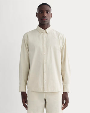 The Seersucker Long-Sleeve Shirt | Trench Coat Khaki / Natural
