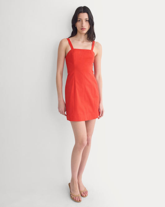 womens-seamed-mini-dress-fiery-red | primary