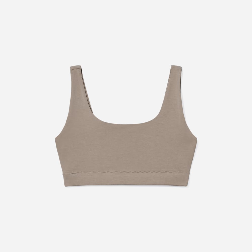 Cotton Tank Bra Burnt Sugar
