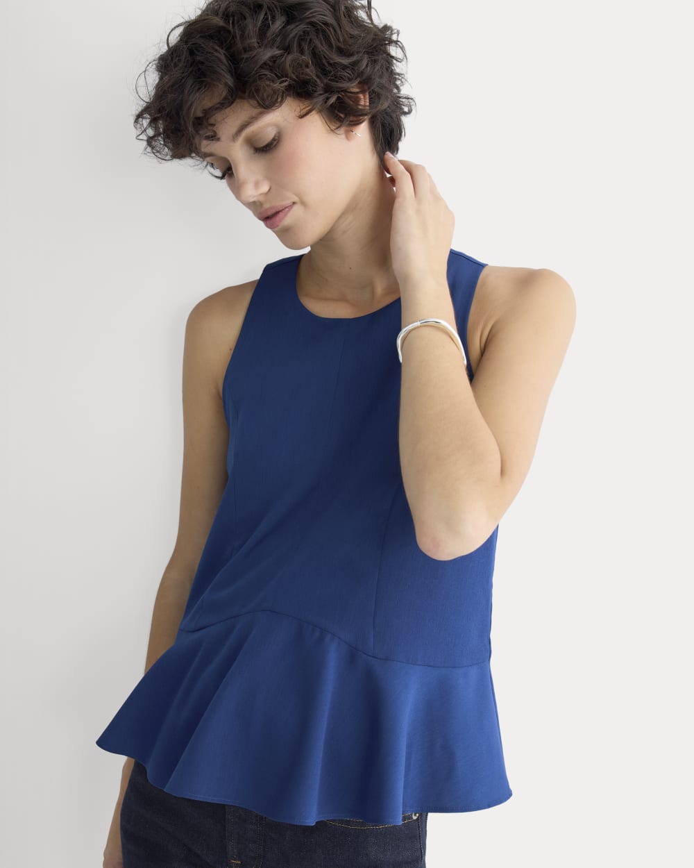 womens-sleeveless-peplum-top-estate-blue | primary