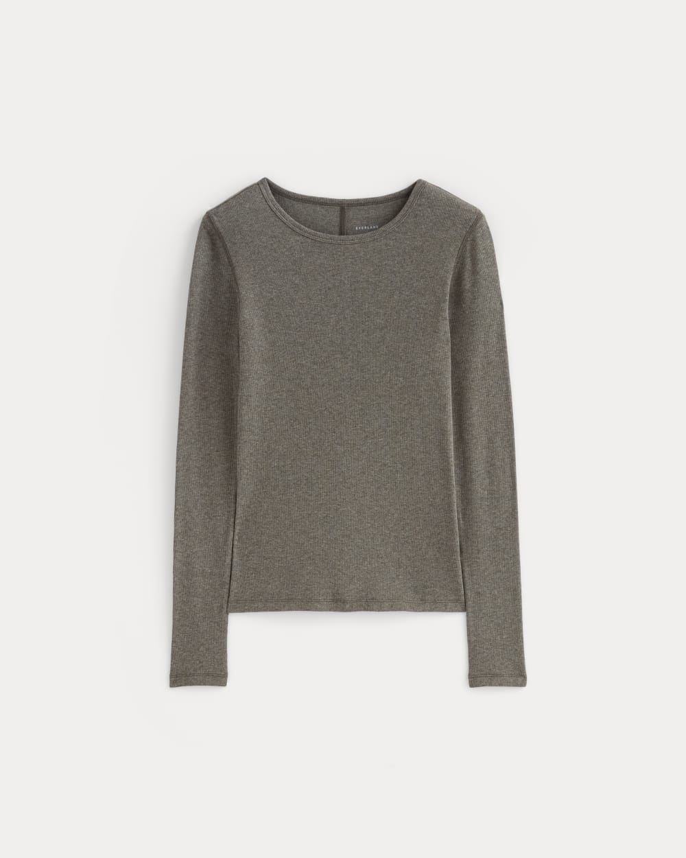 womens-supima-rib-long-sleeve-crew-heathered-fatigue | alt