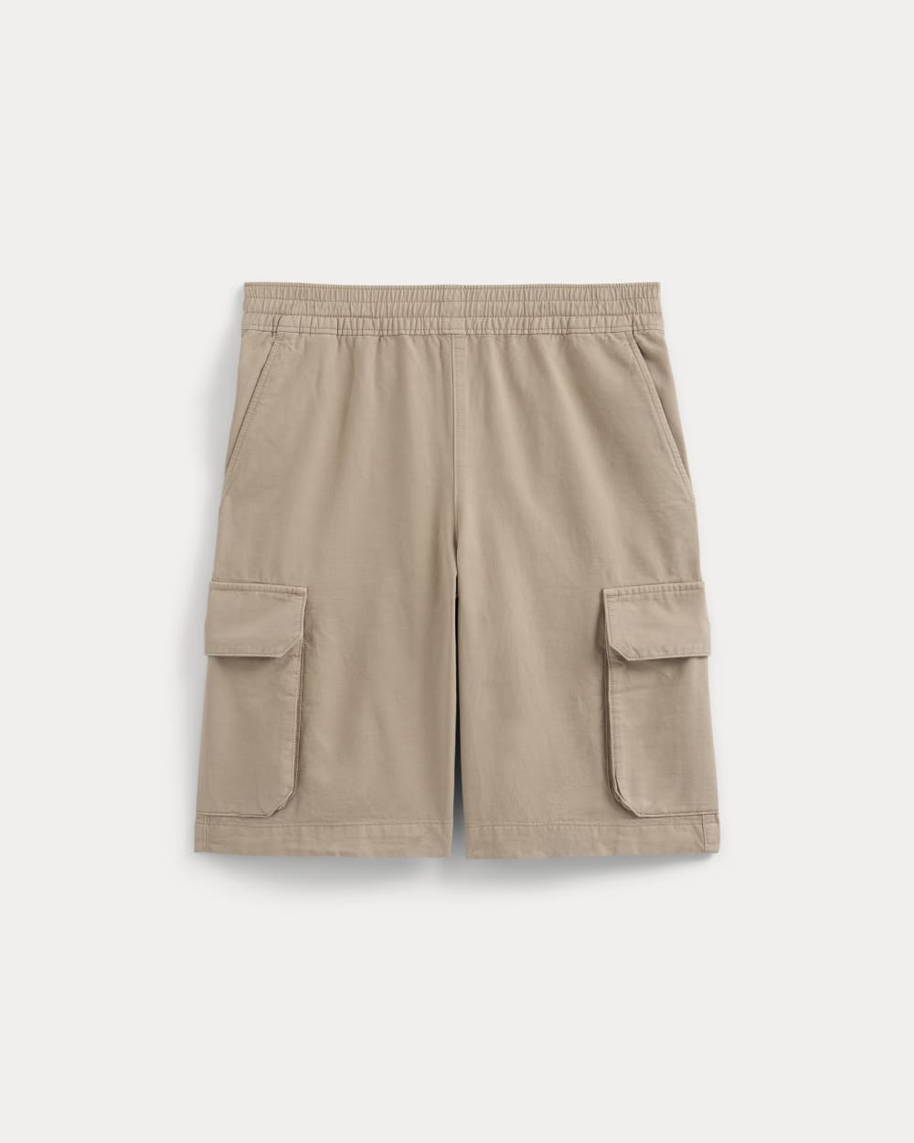 mens-pull-on-cargo-short-trench-coat-khaki | primary