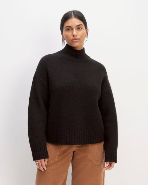 The Cloud Oversized Turtleneck | Black – Everlane