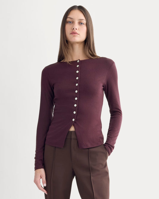 womens-button-up-top-in-butterluxe-deep-plum | primary
