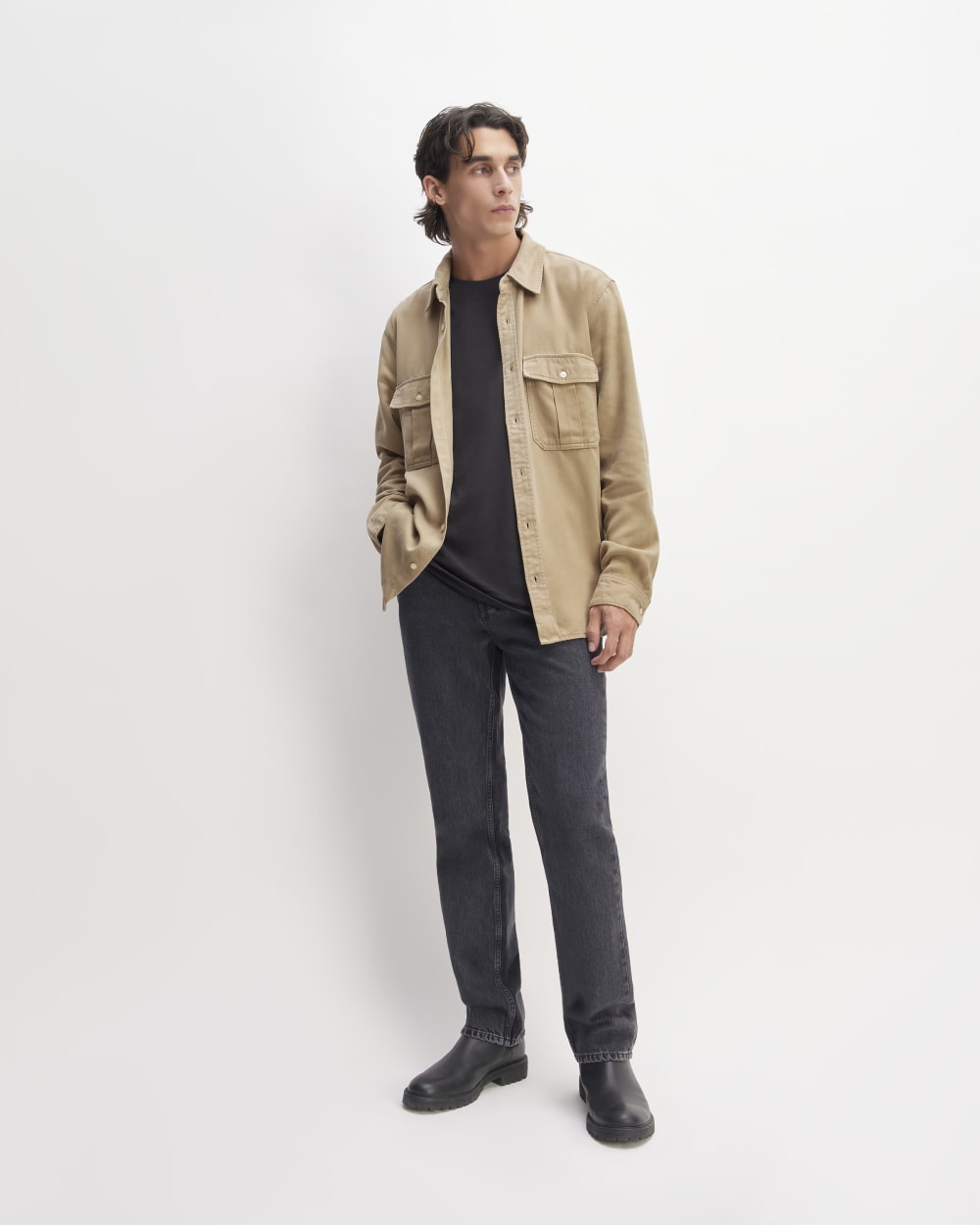 The Utility Shirt Jacket in Buttersoft | Cornstalk – Everlane