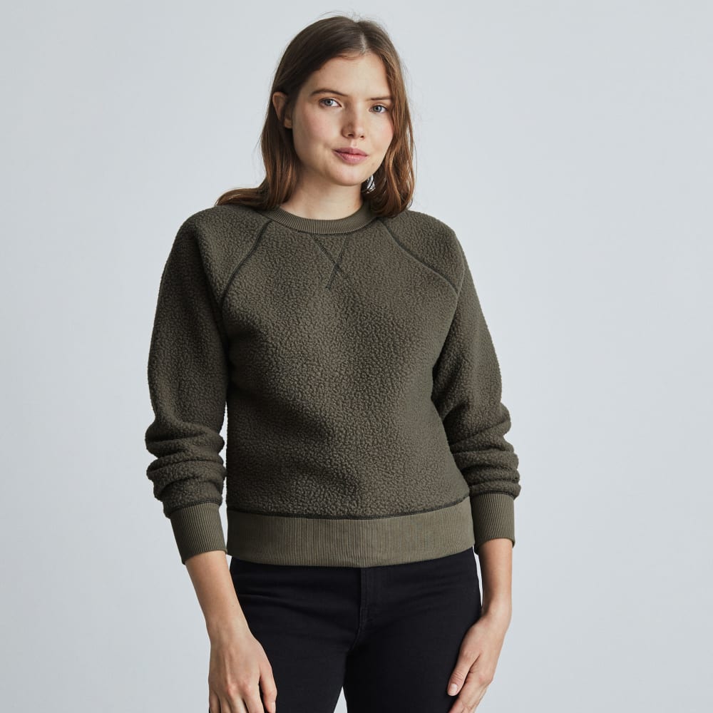 womens-renew-fleece-raglan-sweatshirt-kalamata | primary