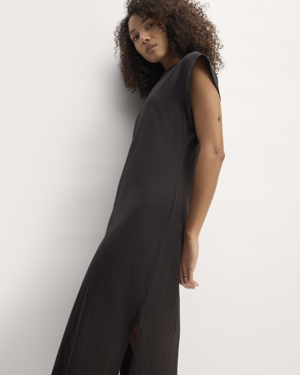 everlane silk tee dress Quince washable silk shirt dress review + How to style a shirt dress