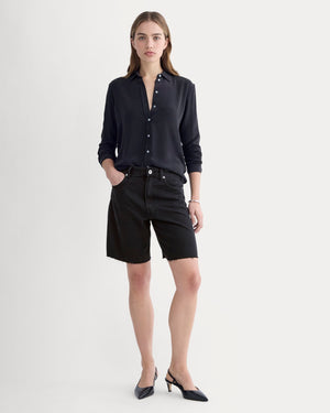 The OG Baggy Jean Short | Washed Black