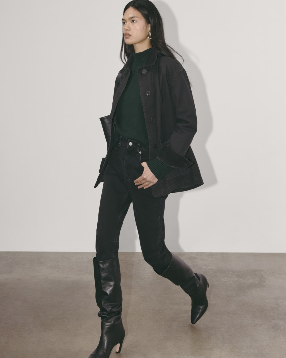 The Boxy Turtleneck in Everyday Cotton | Scarab – Everlane