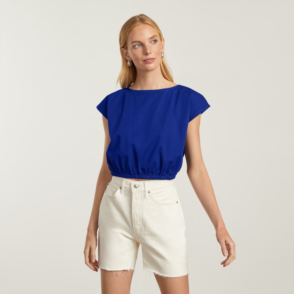 womens-bubble-top-cobalt | primary