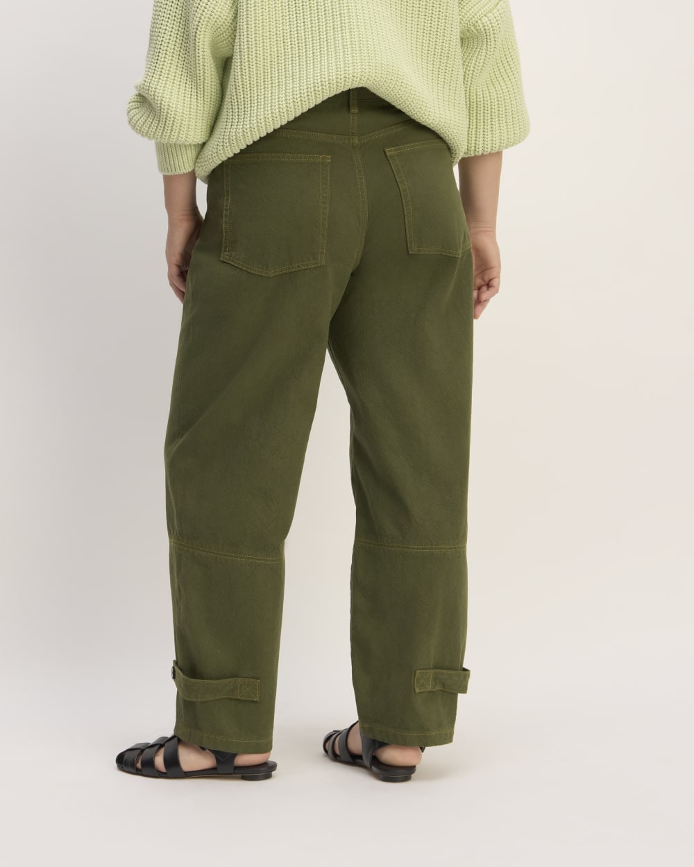 The Everlane x Marques' Almeida Canvas Oversized Barrel Pant | Deep Mo