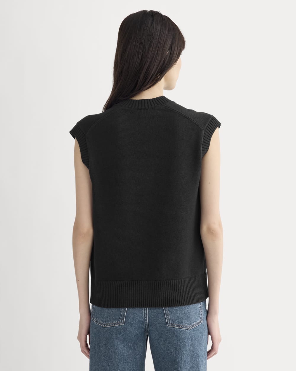The Boxy Vest in Everyday Cotton | Black – Everlane