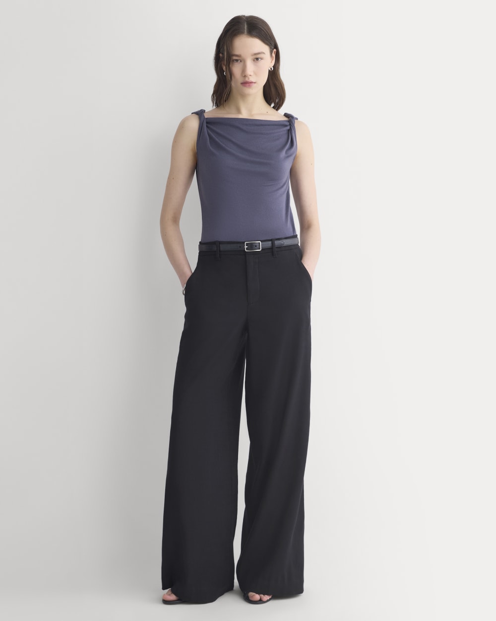 womens-cowl-neck-twist-tank-butterluxe-graystone