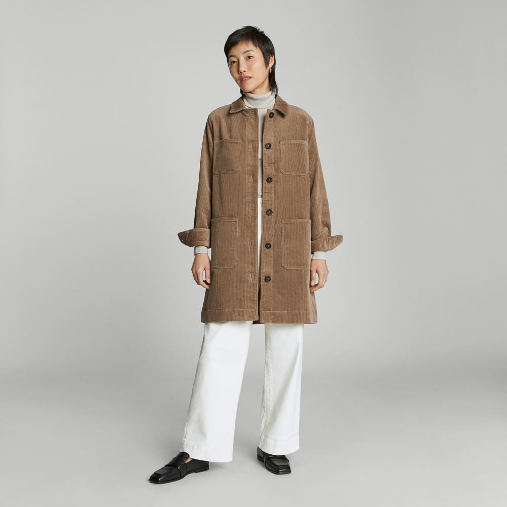 The Corduroy Long Shirt Jacket | Toasted Coconut – Everlane
