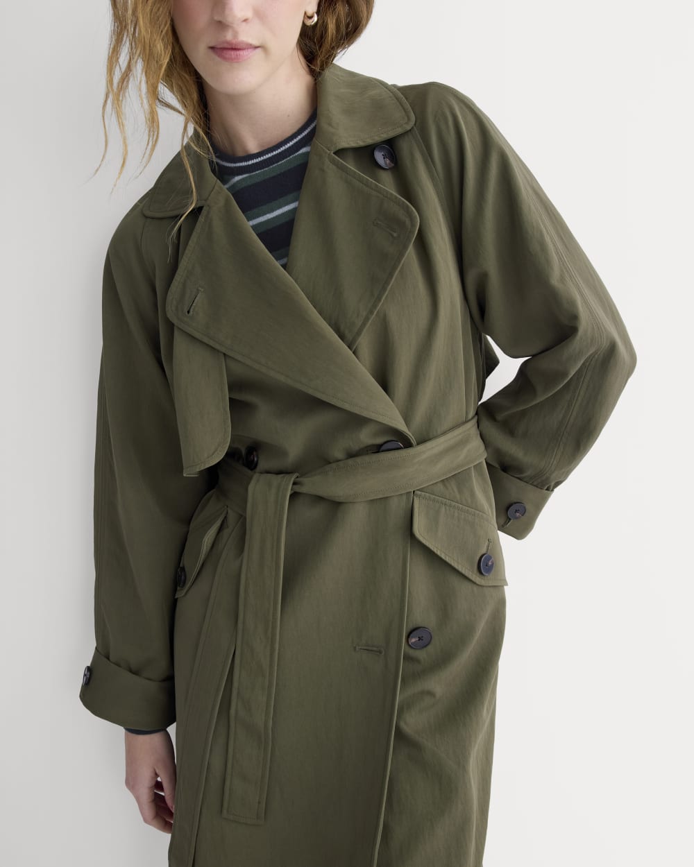 Drapey Twill Trench | Olive Night – Everlane