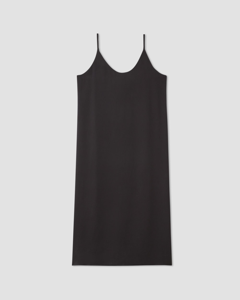 womens-hammered-satin-slip-dress-black | alt