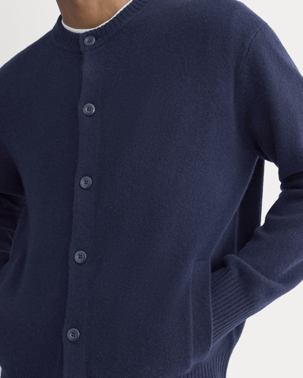 Luxe Merino Crew Cardigan | Deep Navy – Everlane
