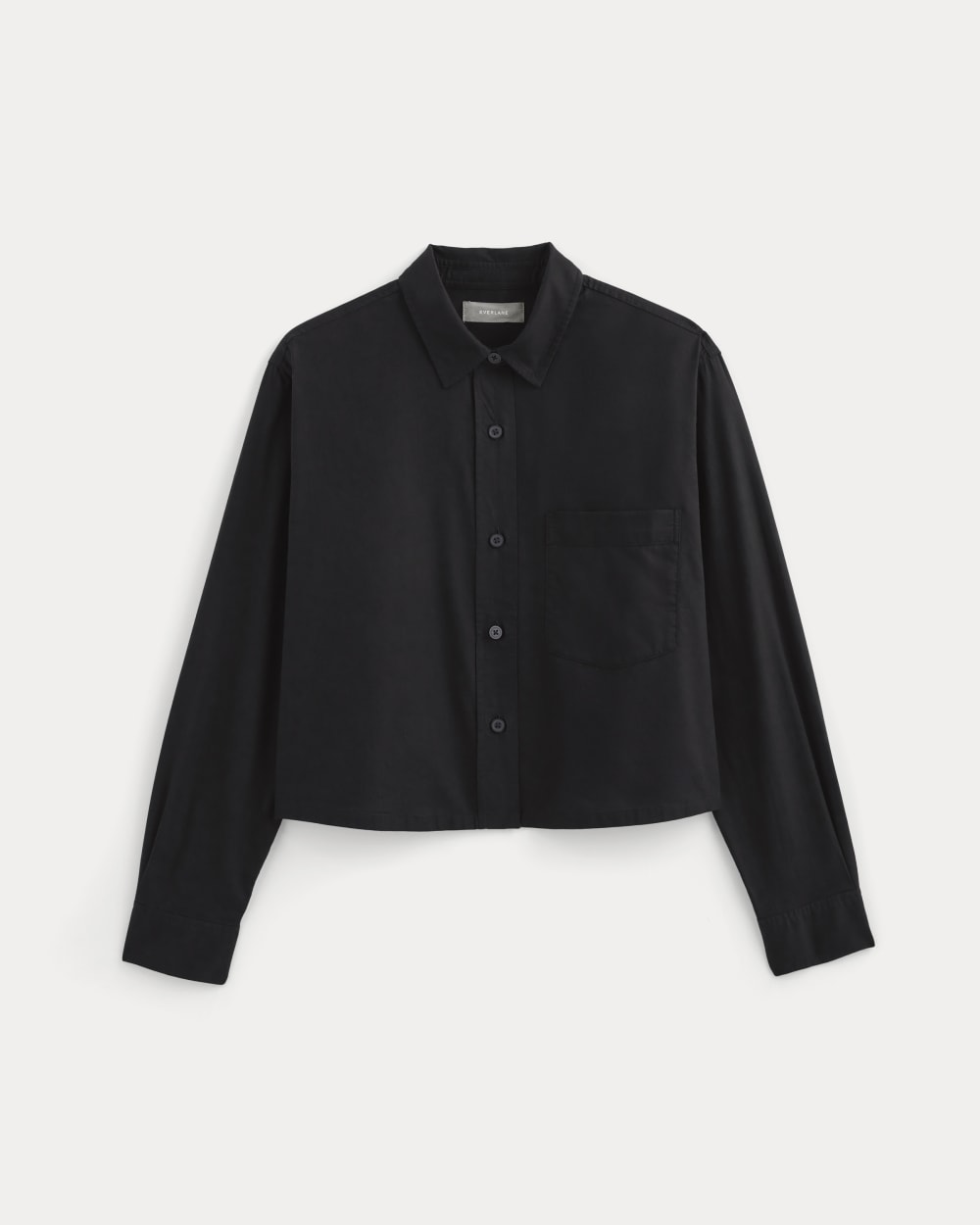 The Way-Short Shirt in Silky Cotton | Black