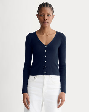 The Cardigan in Ultrasoft Merino | Navy