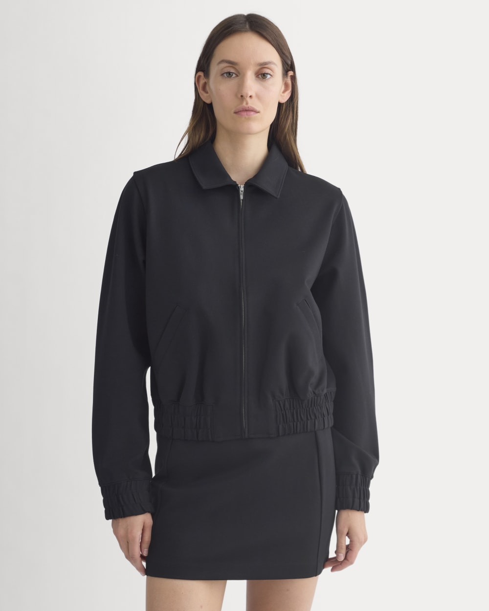 womens-ponte-aviator-jacket-black | primary