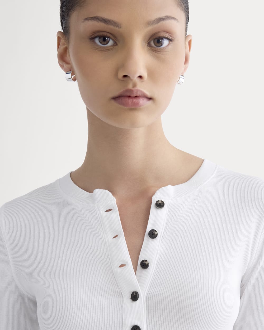 The Luxe Rib Henley | Toffee