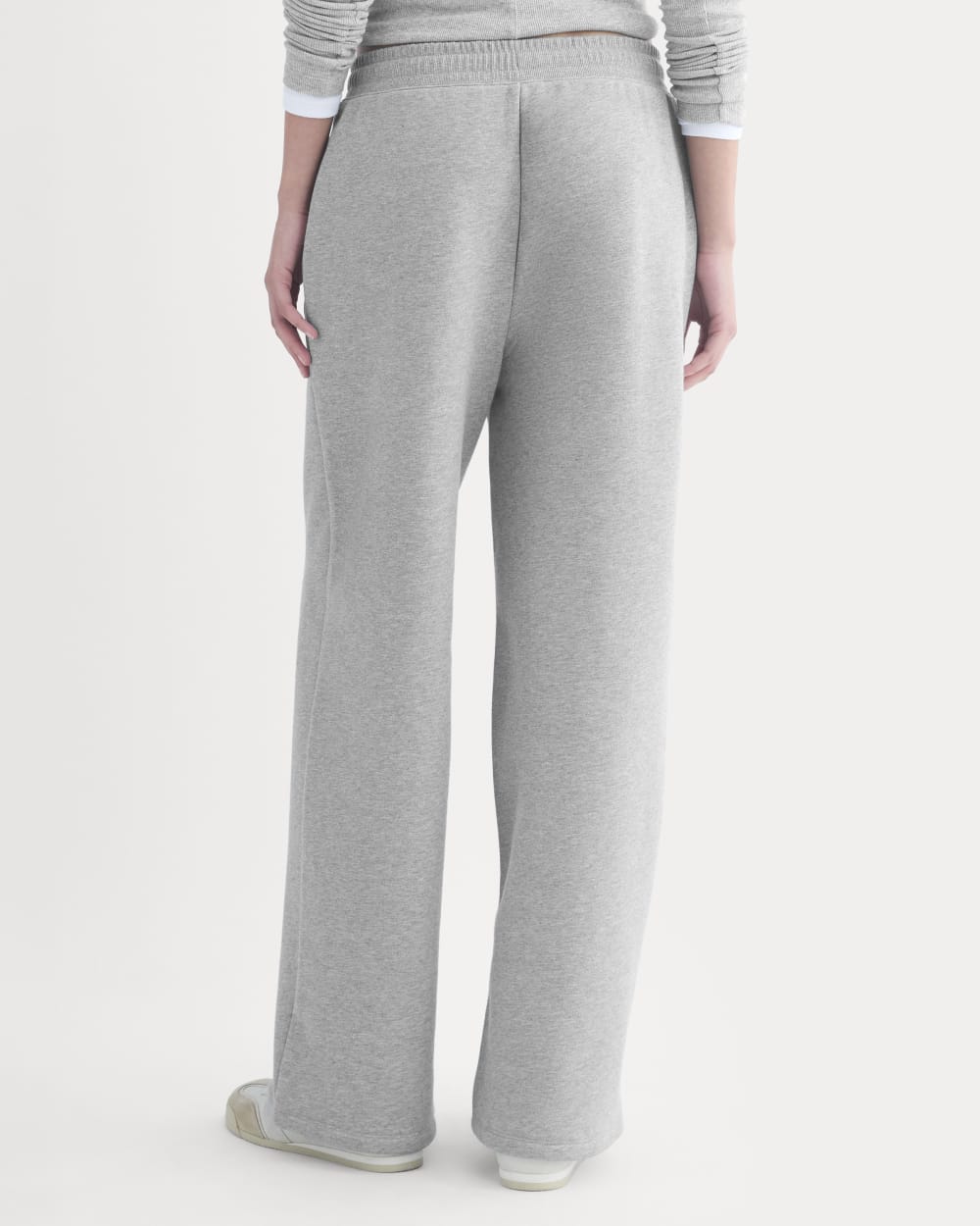 Luxe Fleece Wide-Leg Sweatpant | Vintage Heather Grey – Everlane