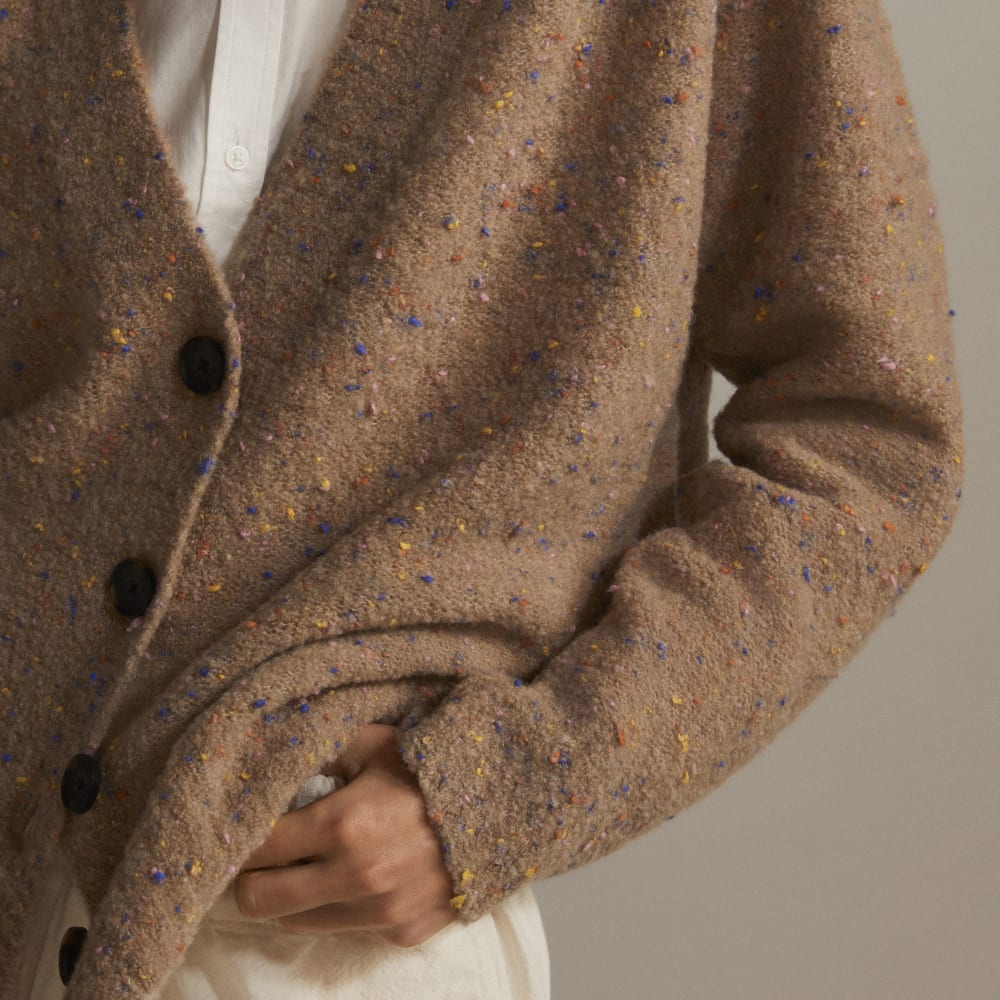 トップス Confetti Cardigan 24SS Brown The Confetti Cardigan | Taupe Multi – Everlane