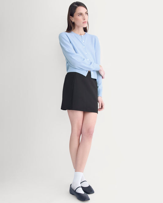 womens-ponte-mini-skirt-black | primary