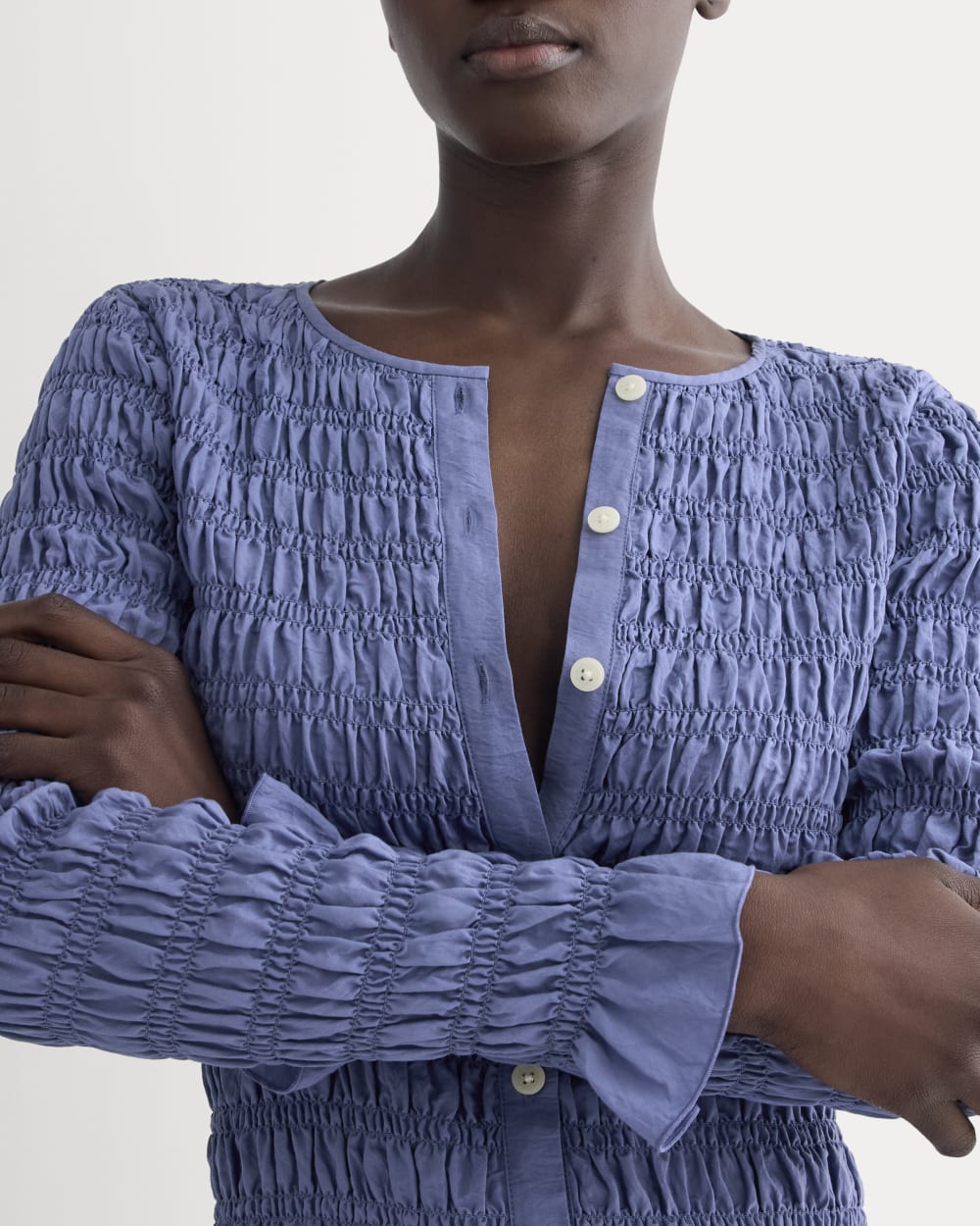 The Smocked Cardigan | Black