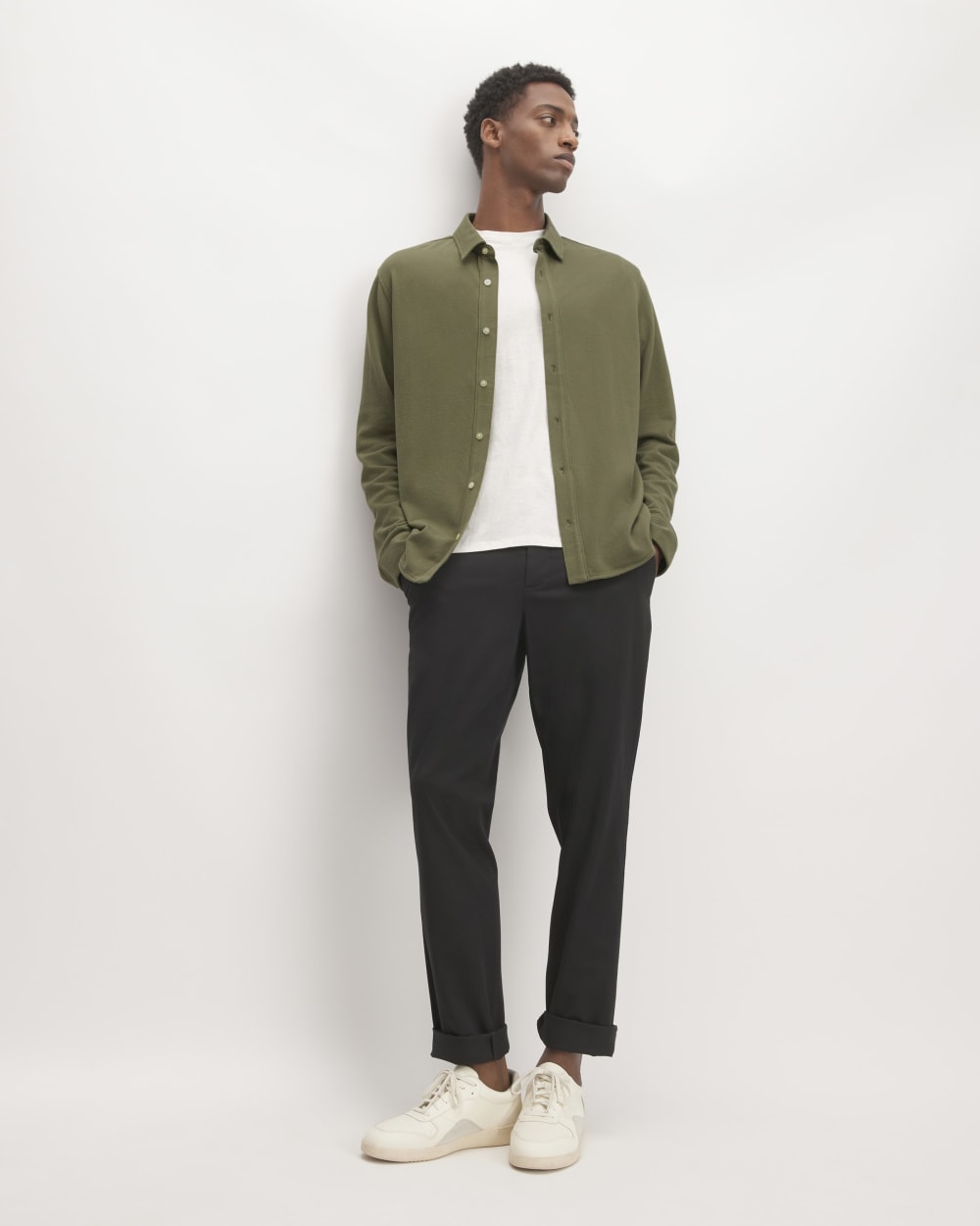 The Long-Sleeve Pique Shirt | Kalamata – Everlane
