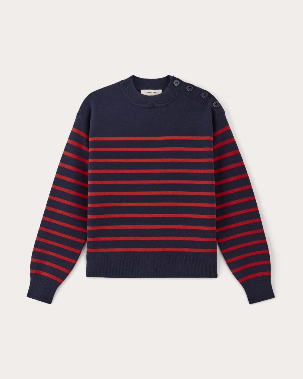 womens-cotton-merino-crewneck-sweater-navy-poppy-red | alt