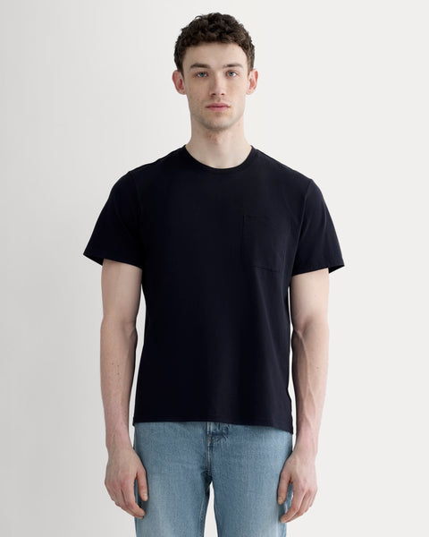The Premium-Weight Pocket Tee | Uniform | Black – Everlane