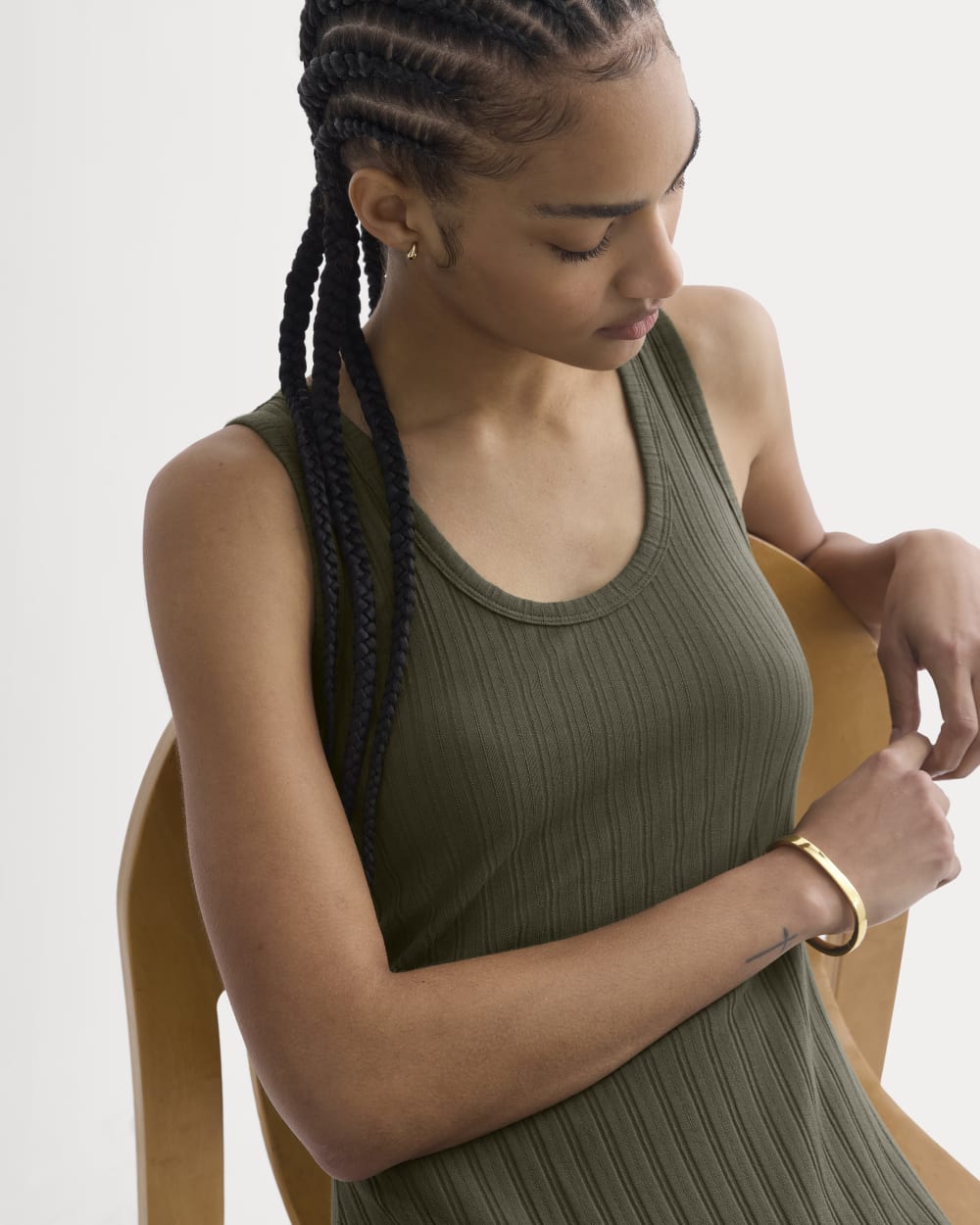 womens-scoop-neck-midi-dress-pointelle-olive-night