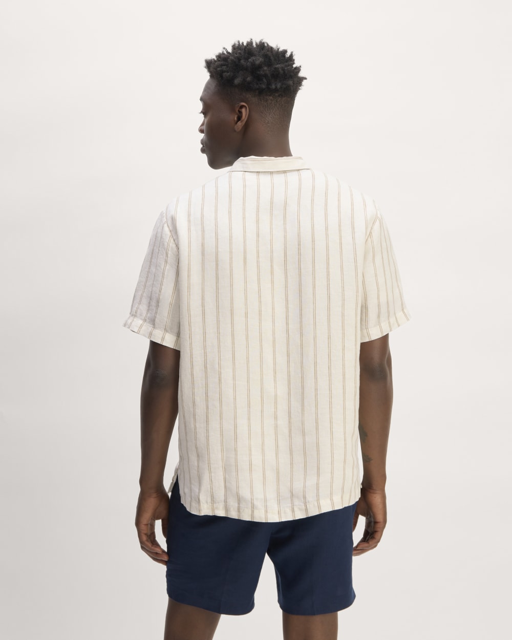 The Linen Short-Sleeve Popover Shirt | Bone / Cornstalk – Everlane